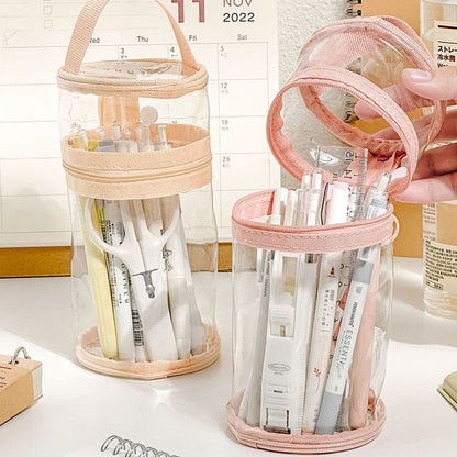 Transparent Standing Pencil Case / Pen / Set