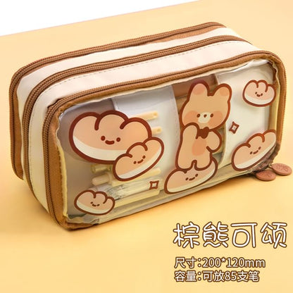 Animal Fabric Pencil Case