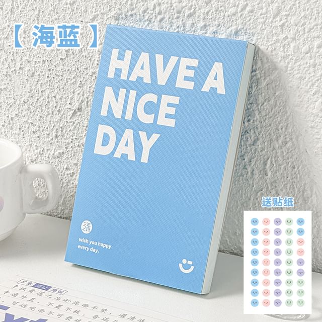 Lettering Memo Pad with Sticker