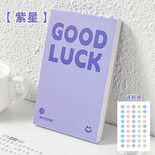 Lettering Memo Pad with Sticker