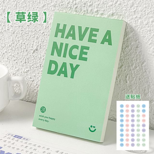 Lettering Memo Pad with Sticker