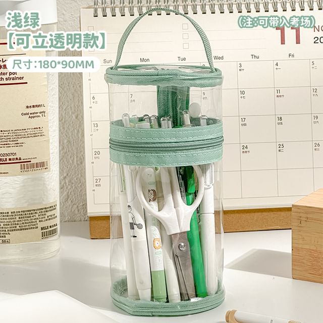 Transparent Standing Pencil Case / Pen / Set