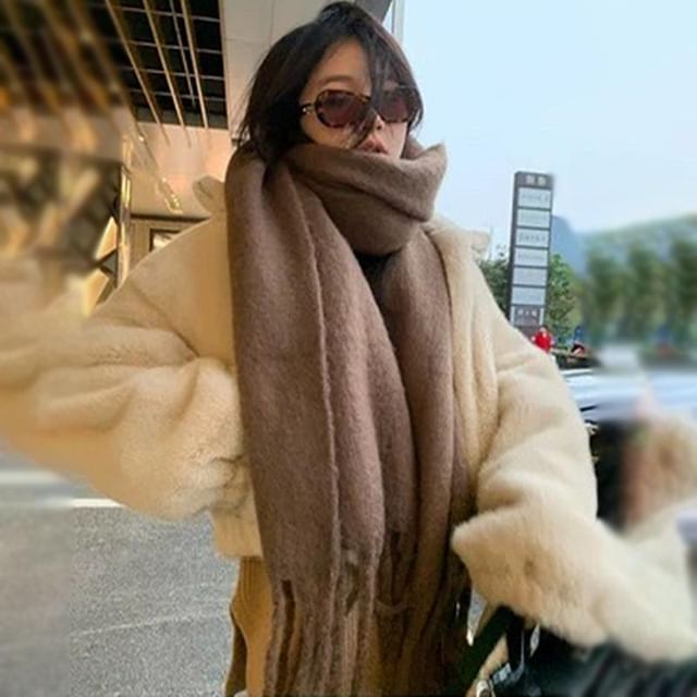 Plain Fringe Scarf