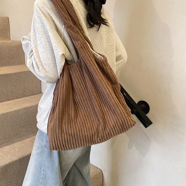 Corduroy Bag Plain Tote