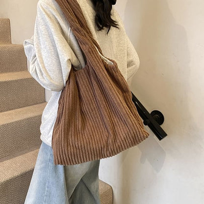 Corduroy Bag Plain Tote