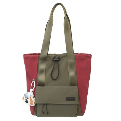 / Drawstring Set Charm Backpack Bag Nylon