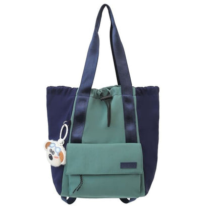 / Drawstring Set Charm Backpack Bag Nylon