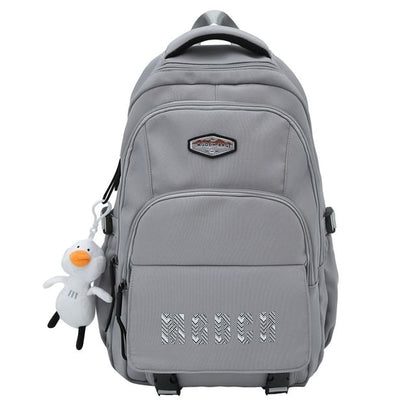 Nylon Laptop Backpack Lettering / Charm Bag Print Set