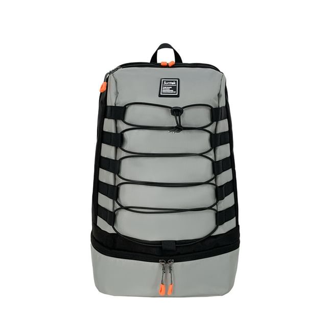Lettering Laptop Applique Backpack
