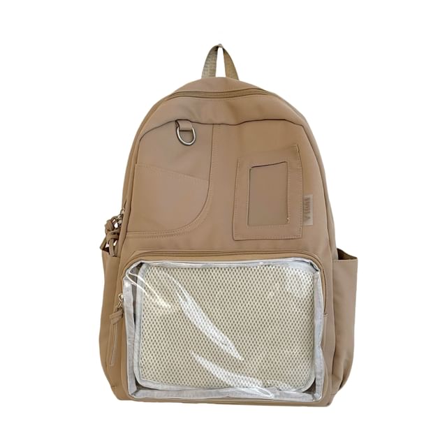 Badge Bag Panel Charm Nylon / Set Backpack Laptop PVC