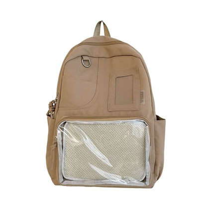 Badge Bag Panel Charm Nylon / Set Backpack Laptop PVC