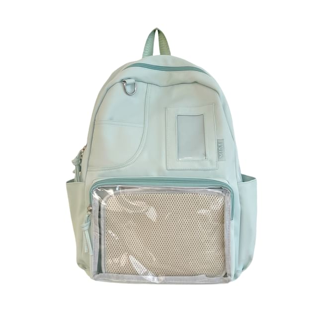 Badge Bag Panel Charm Nylon / Set Backpack Laptop PVC