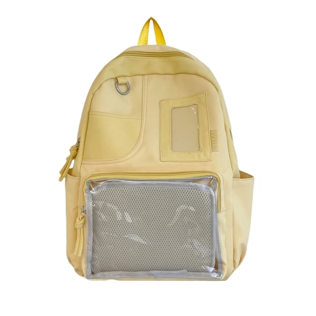 Badge Bag Panel Charm Nylon / Set Backpack Laptop PVC