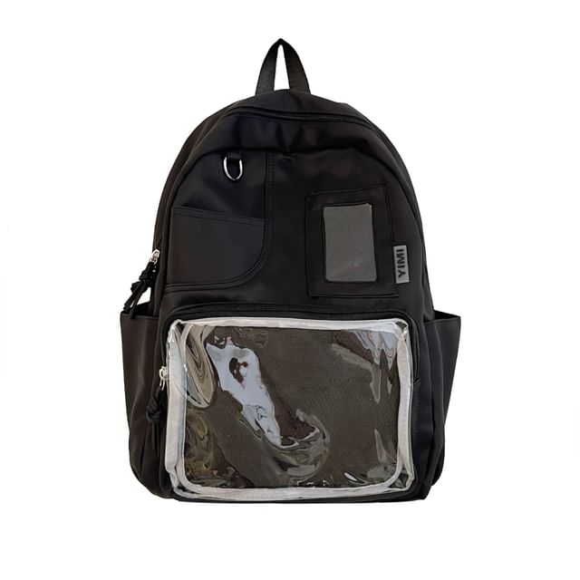 Badge Bag Panel Charm Nylon / Set Backpack Laptop PVC