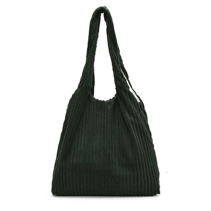 Corduroy Bag Plain Tote