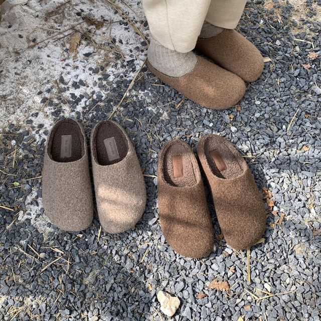 Plain Fluffy Mules