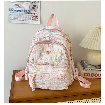 Patterned Nylon Backpack