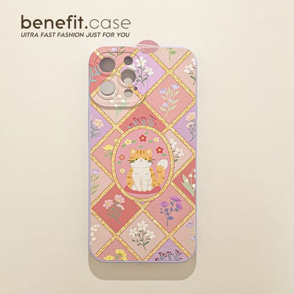 Cat Floral Phone Case