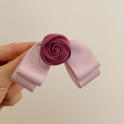 3D Flower Bow Hair Clip