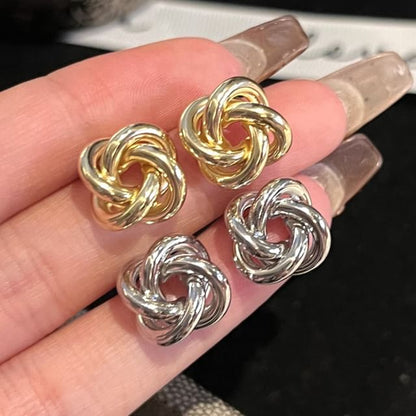 Alloy Knot Earrings