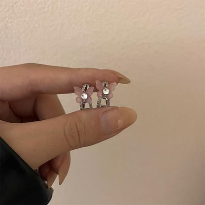 Butterfly Rhinestone Earrings