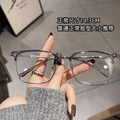 Light Square Blocking Glasses Blue