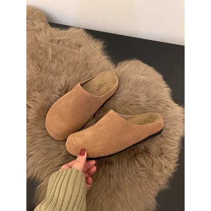 Mules Suede Plain Faux