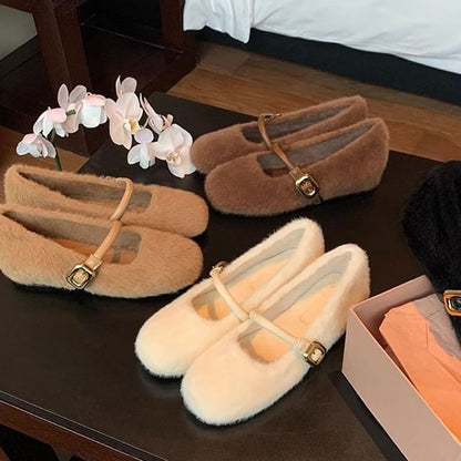 Mary Shoes Fluffy Plain Jane