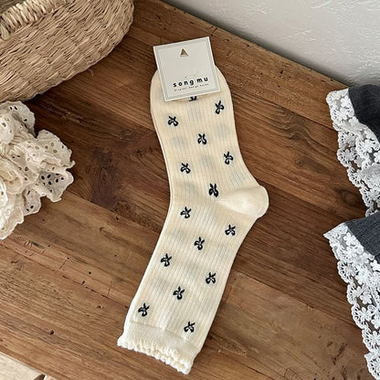 Patterned Crew Socks