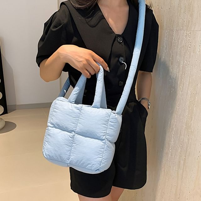 Plain Crossbody Puffer Bag