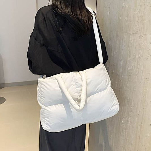 Bag Puffer Tote Plain Crossbody