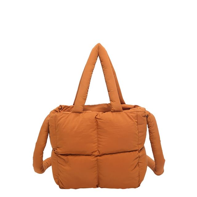 Plain Crossbody Puffer Bag