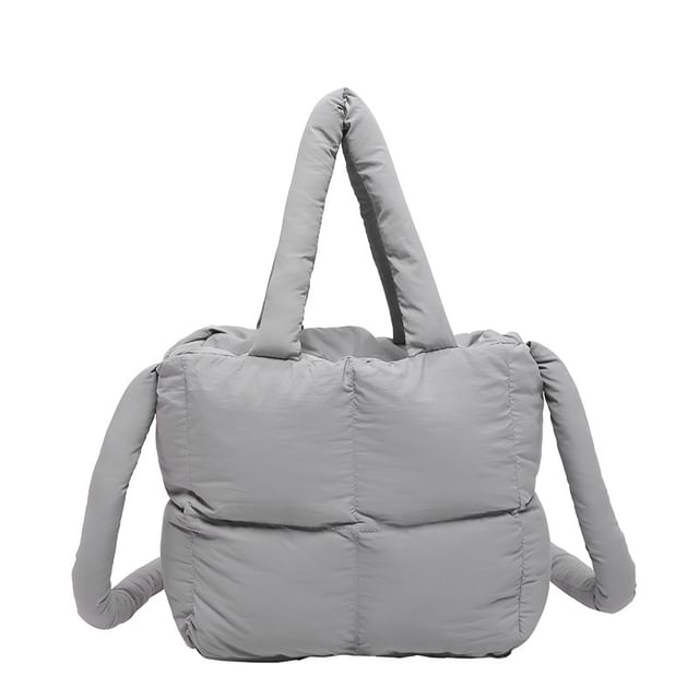 Plain Crossbody Puffer Bag