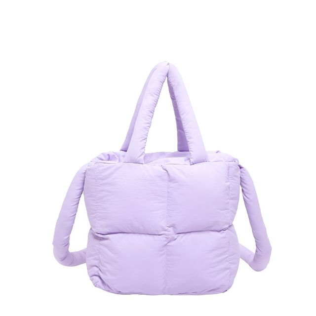 Plain Crossbody Puffer Bag