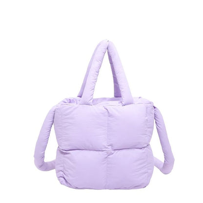 Plain Crossbody Puffer Bag