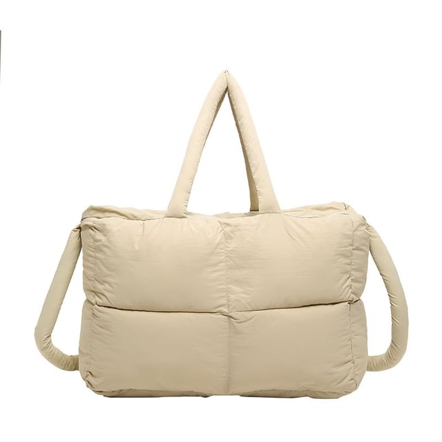 Bag Puffer Tote Plain Crossbody