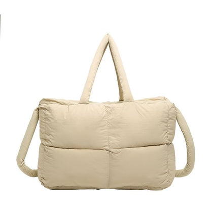 Bag Puffer Tote Plain Crossbody