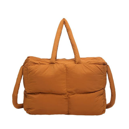 Bag Puffer Tote Plain Crossbody