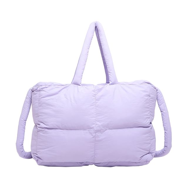 Bag Puffer Tote Plain Crossbody