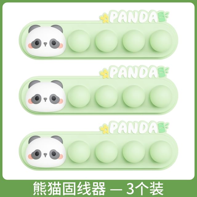 Panda Plastic Adhesive Cable Organizer / Set