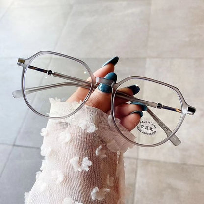 Blocking Glasses Light Geometric Blue