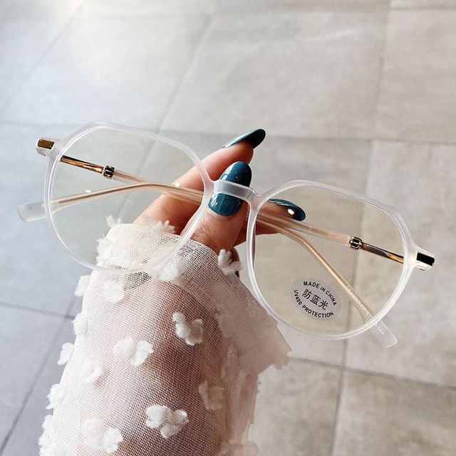 Blocking Glasses Light Geometric Blue