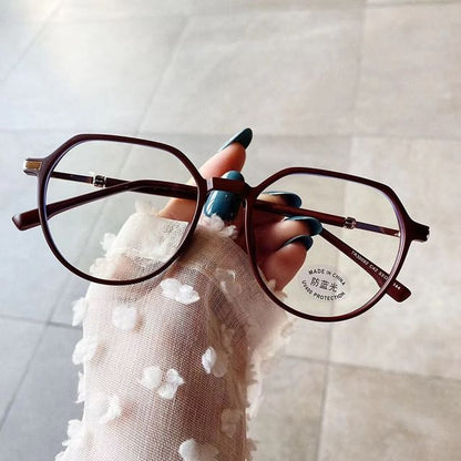 Blocking Glasses Light Geometric Blue