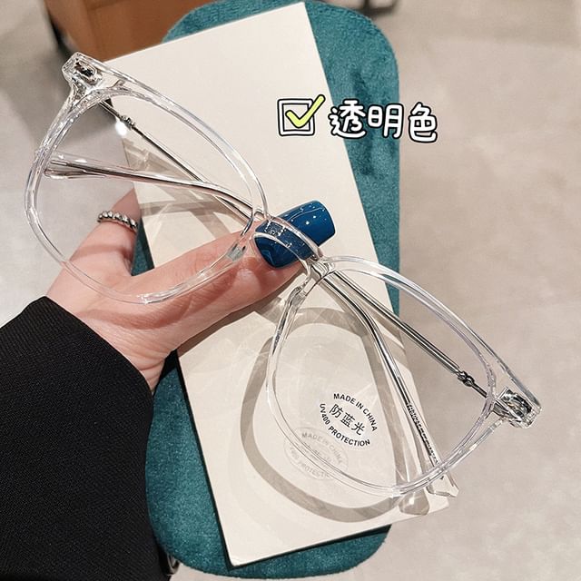 Light Blocking Square Glasses Blue