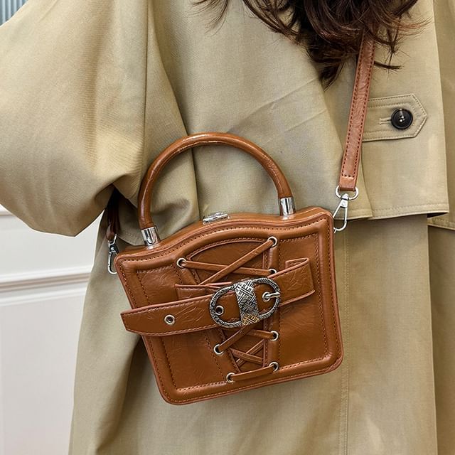 Bag Lace-Up Crossbody Buckled