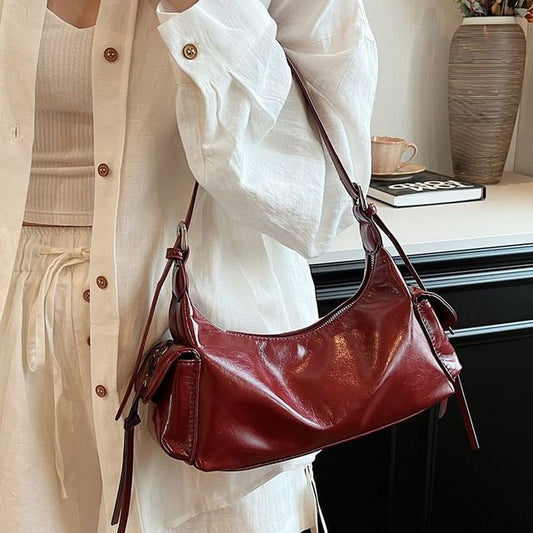 Bag Multi-Pocket Leather Faux Tote