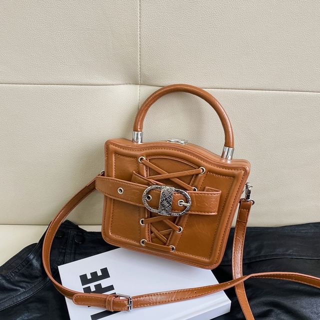 Bag Lace-Up Crossbody Buckled
