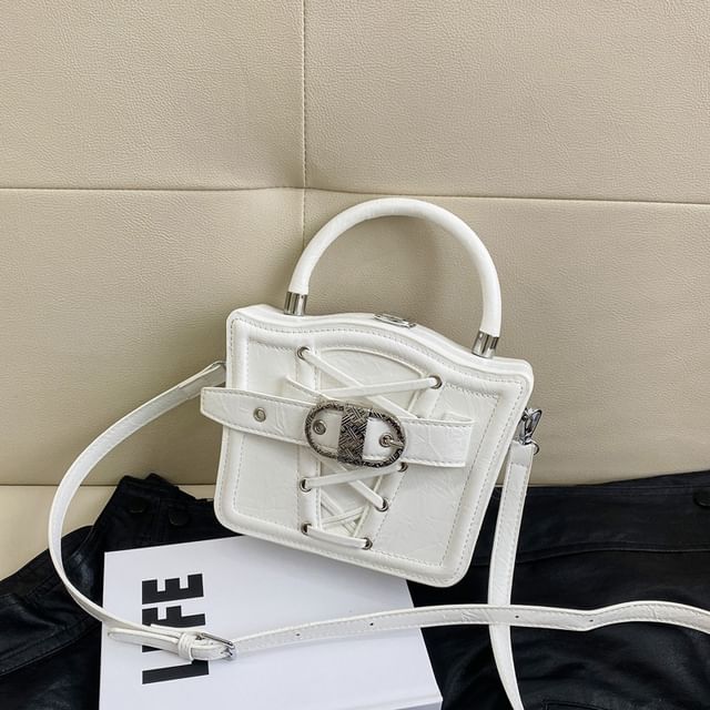 Bag Lace-Up Crossbody Buckled