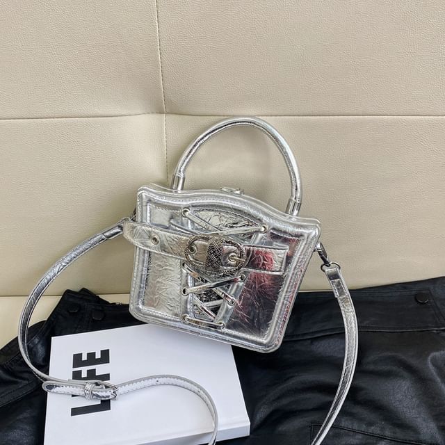 Bag Lace-Up Crossbody Buckled