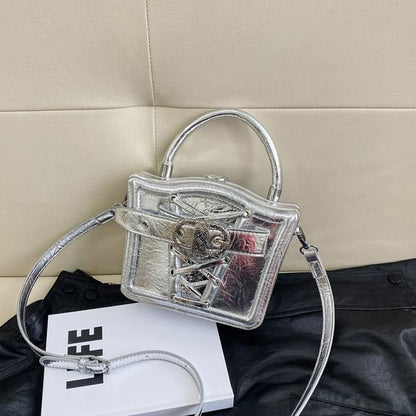 Bag Lace-Up Crossbody Buckled